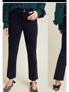 ANTHROPOLOGIE The Essential Collection Corduroy
Straight Pants Anthro Navy Work